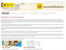 Tablet Screenshot of mapadefosas.mjusticia.es