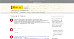 Desktop Screenshot of leymemoria.mjusticia.gob.es
