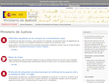 Tablet Screenshot of leymemoria.mjusticia.gob.es